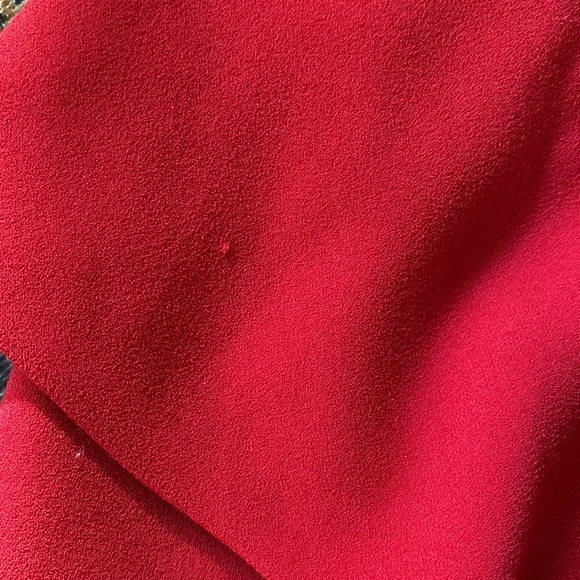 ♥️BCBG Maxazria Ruby Red Zipper Blouse - Medium - Picture 12 of 13